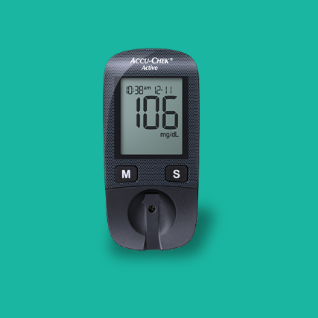 Accu-Chek Active Glucometer with free 10 strips | Lifetime Warranty by Call to care