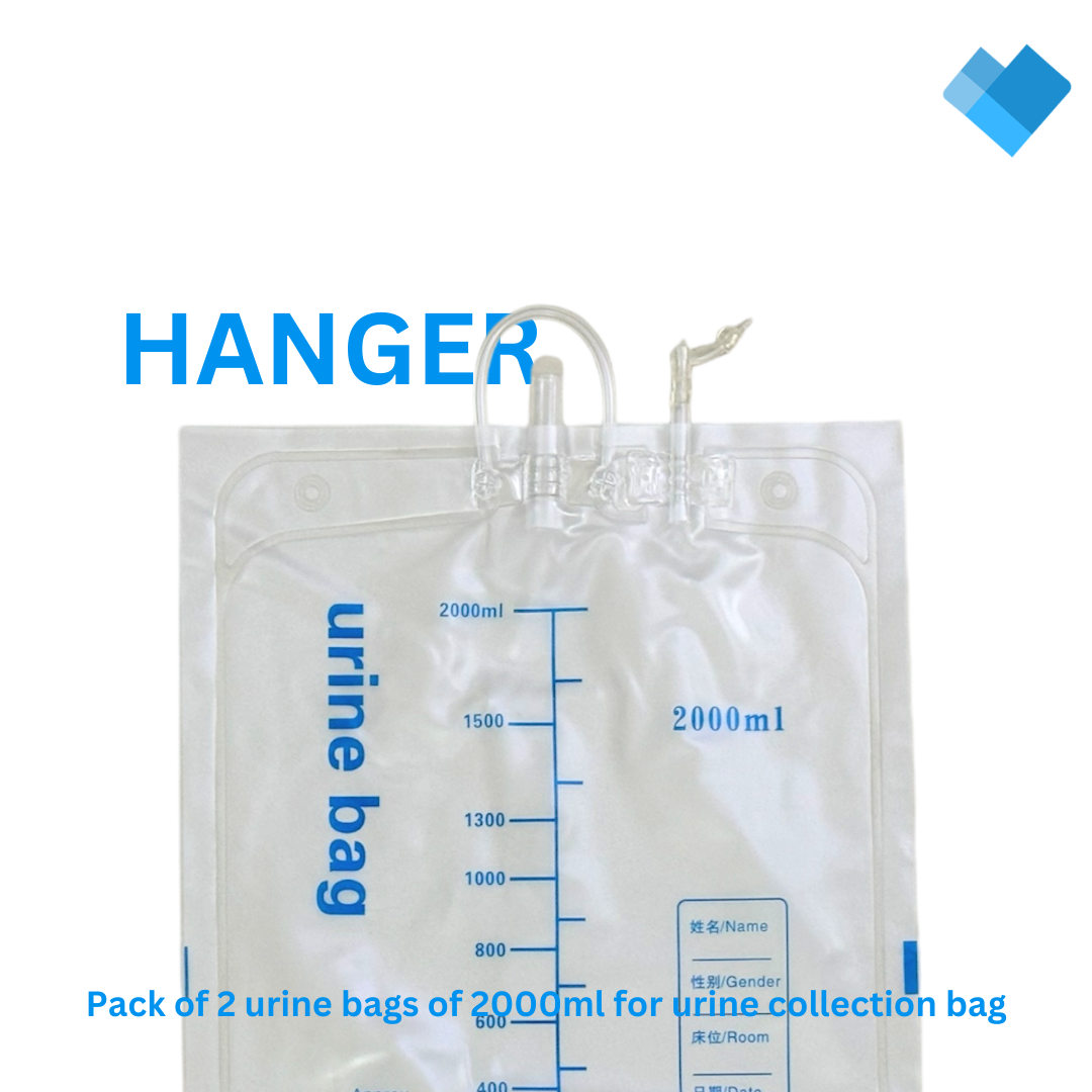 Call to care Urine Bags for Urine Collection Bag (Pack of 2 - 2000ml bags). For Call to care urine collection bag