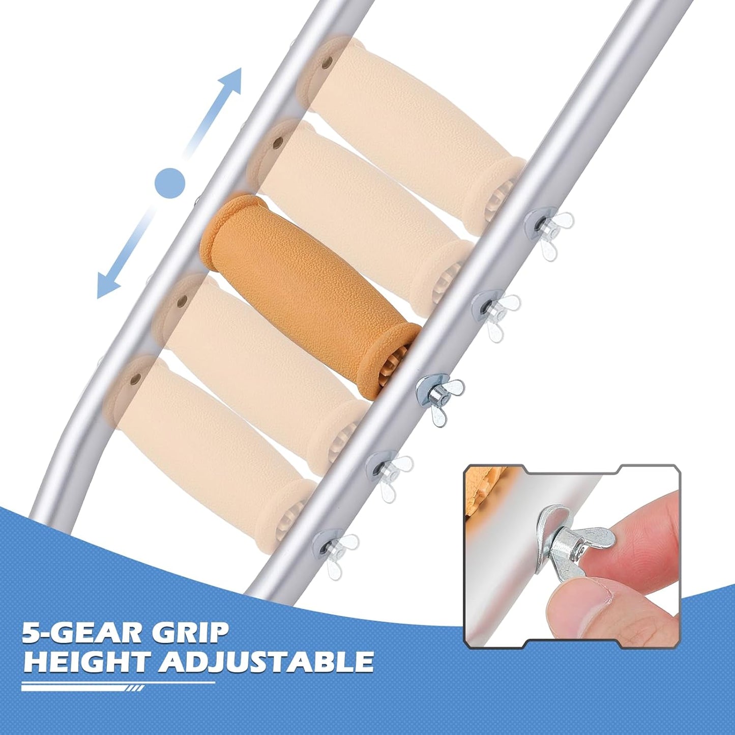 Call to care - Aluminum Crutches light-weight Besaki Pair