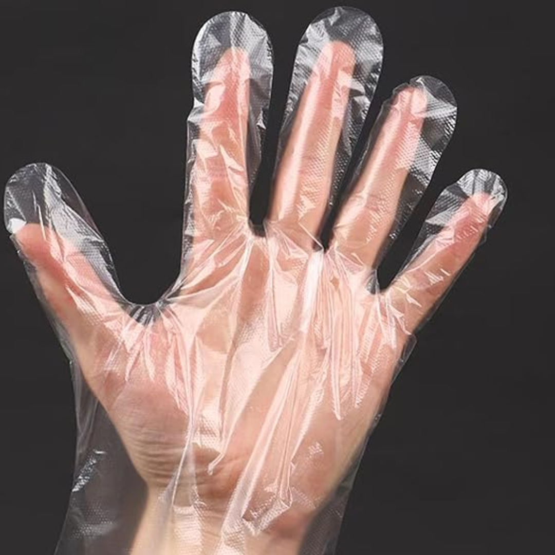 Call to care Plastic Gloves, Disposable polythene gloves- 50 pairs