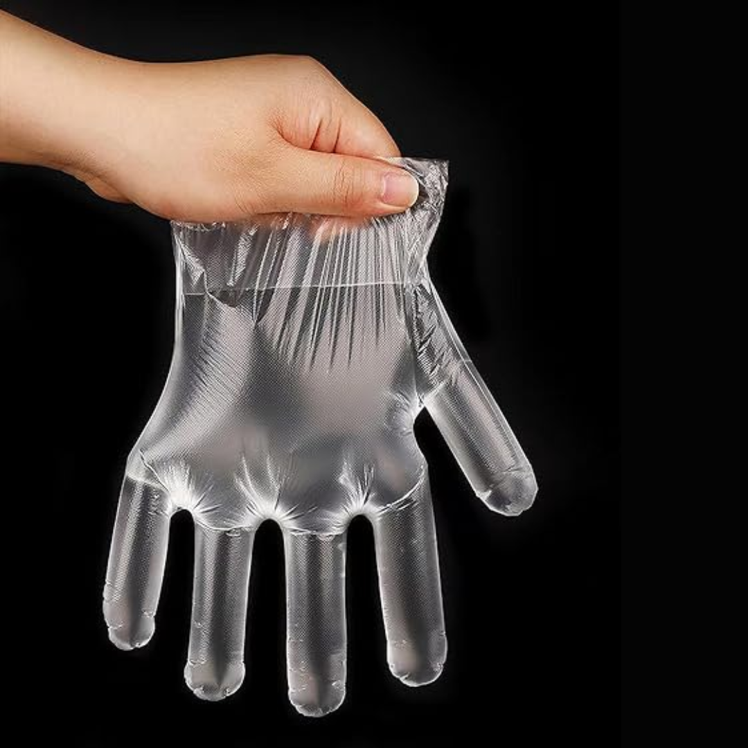 Call to care Plastic Gloves, Disposable polythene gloves- 50 pairs