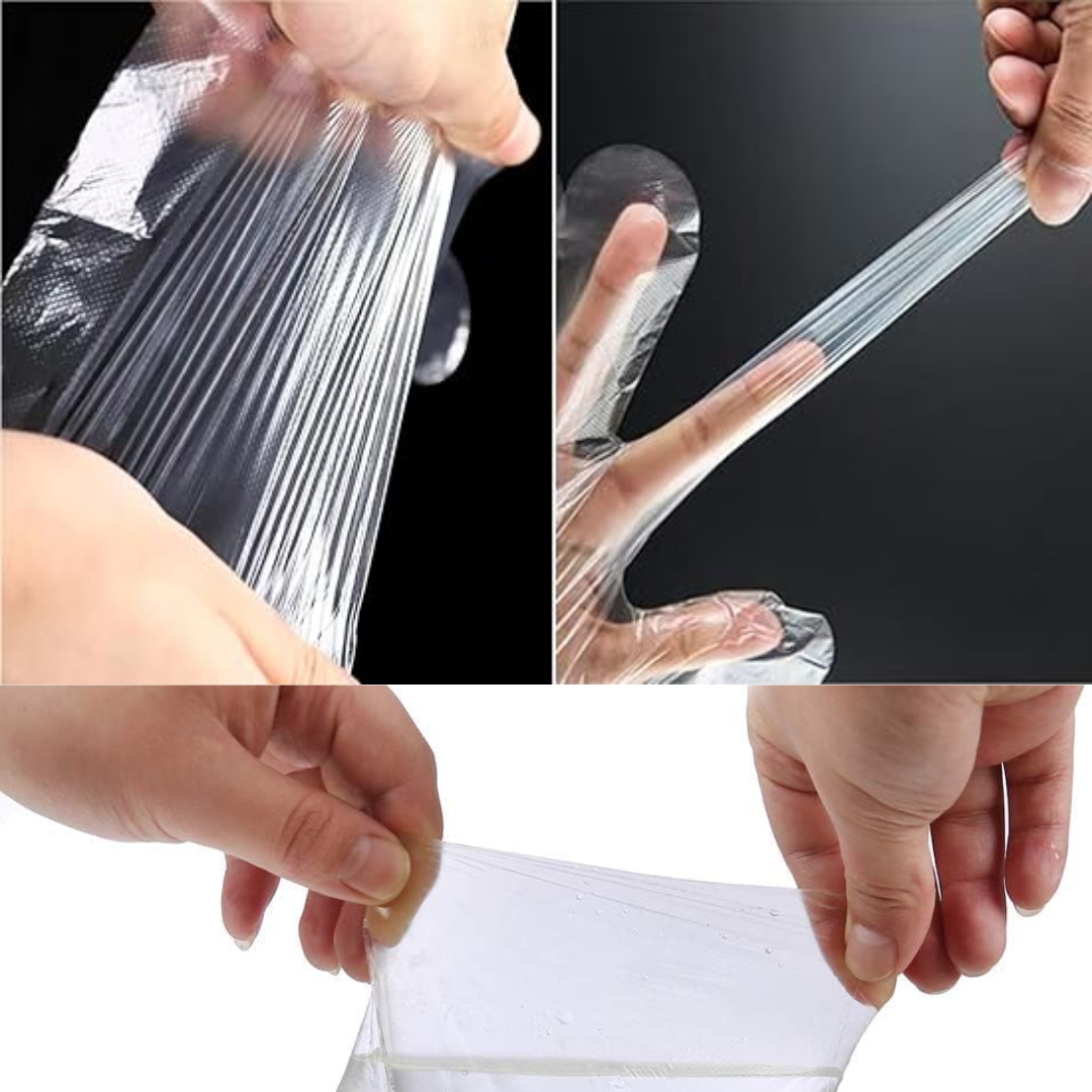 Call to care Plastic Gloves, Disposable polythene gloves- 50 pairs