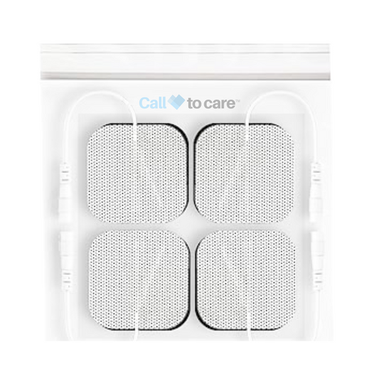 Call to care TENS Electrode pads wired (Pack of 4) - Compatible with TENS Machines