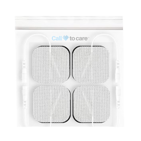Call to care TENS Electrode pads wired (Pack of 4) - Compatible with TENS Machines