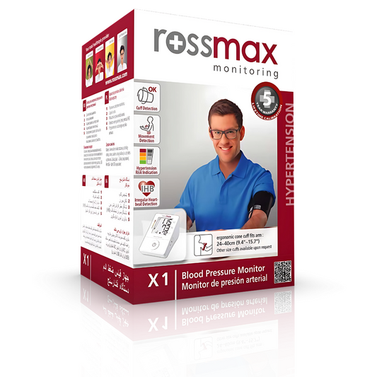 Rossmax Digital Blood Pressure Monitor X1 - 5 Years Warranty by Call to care