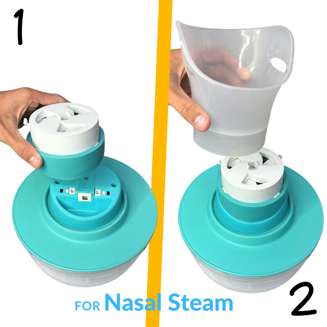 Call to care - Steam inhaler 4 in 1 | Steam inhaler for adult & child | steam inhaler for patient | steam inhaler block nose |  Steamer for Kids Steam Vapouriser