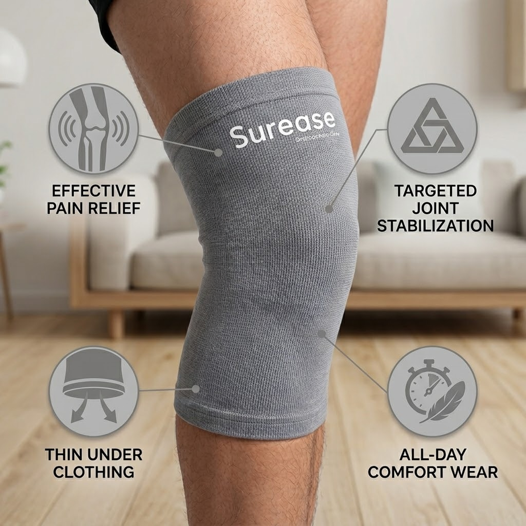 Surease Knee Cap | Surease Cotton Knee Brace | Surease Extra Length Knee Brace | Knee Brace For Knee Pain | Knee pain relief brace