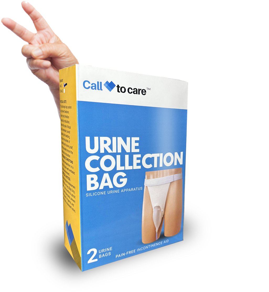 Call to Care Silicone Urine Collection Bag with 2 Bags 2000ml & 1000ml & Urinating Underwear for Male & Female, Men & Women Urine Collector Bag with 2 Bags 2000ml & 1000ml