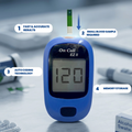 On Call EZ II Glucometer | On Call Glucometer with 10 free strips | On Call Glucometer with 5 years Warranty