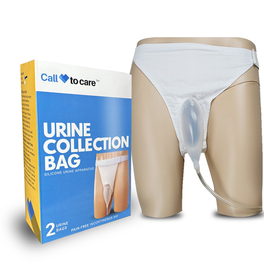 Call to Care Silicone Urine Collection Bag with 2 Bags 2000ml & 1000ml & Urinating Underwear for Male & Female, Men & Women Urine Collector Bag with 2 Bags 2000ml & 1000ml