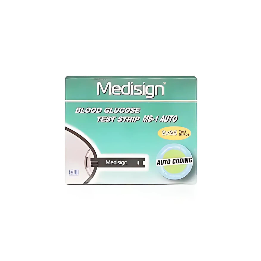 Medisign Glucometer Pack of 25 & 50 test strips - MM800 Auto