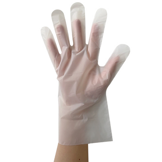 Call to care TPE Disposable Gloves ,100 Plastic Gloves Latex free, Easy disposable gloves, for care givers