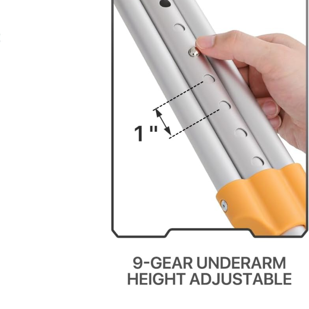 Call to care -  Aluminum Crutches light-weight Besaki Pair