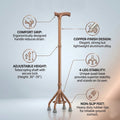 Call to Care Aluminum Quad Cane Adjustable | Quad Cane Adjustable Durable | Walking Quad Cane