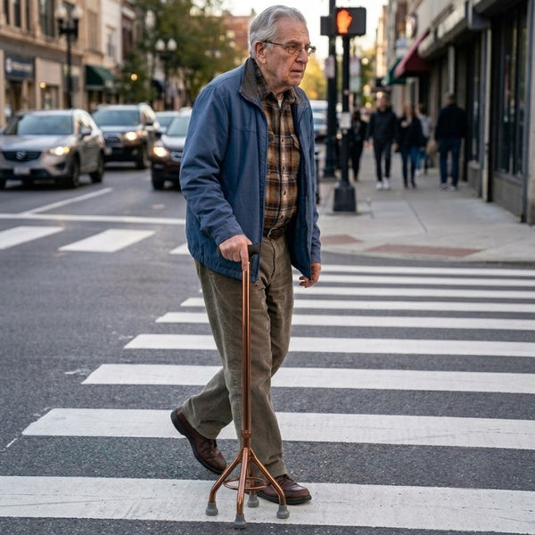 Call to Care Aluminum Quad Cane Adjustable | Quad Cane Adjustable Durable | Walking Quad Cane
