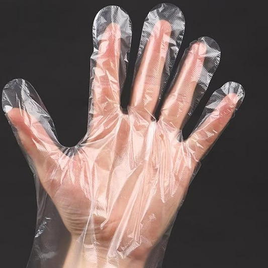 Call to care Plastic Gloves, Disposable polythene gloves- 50 pairs