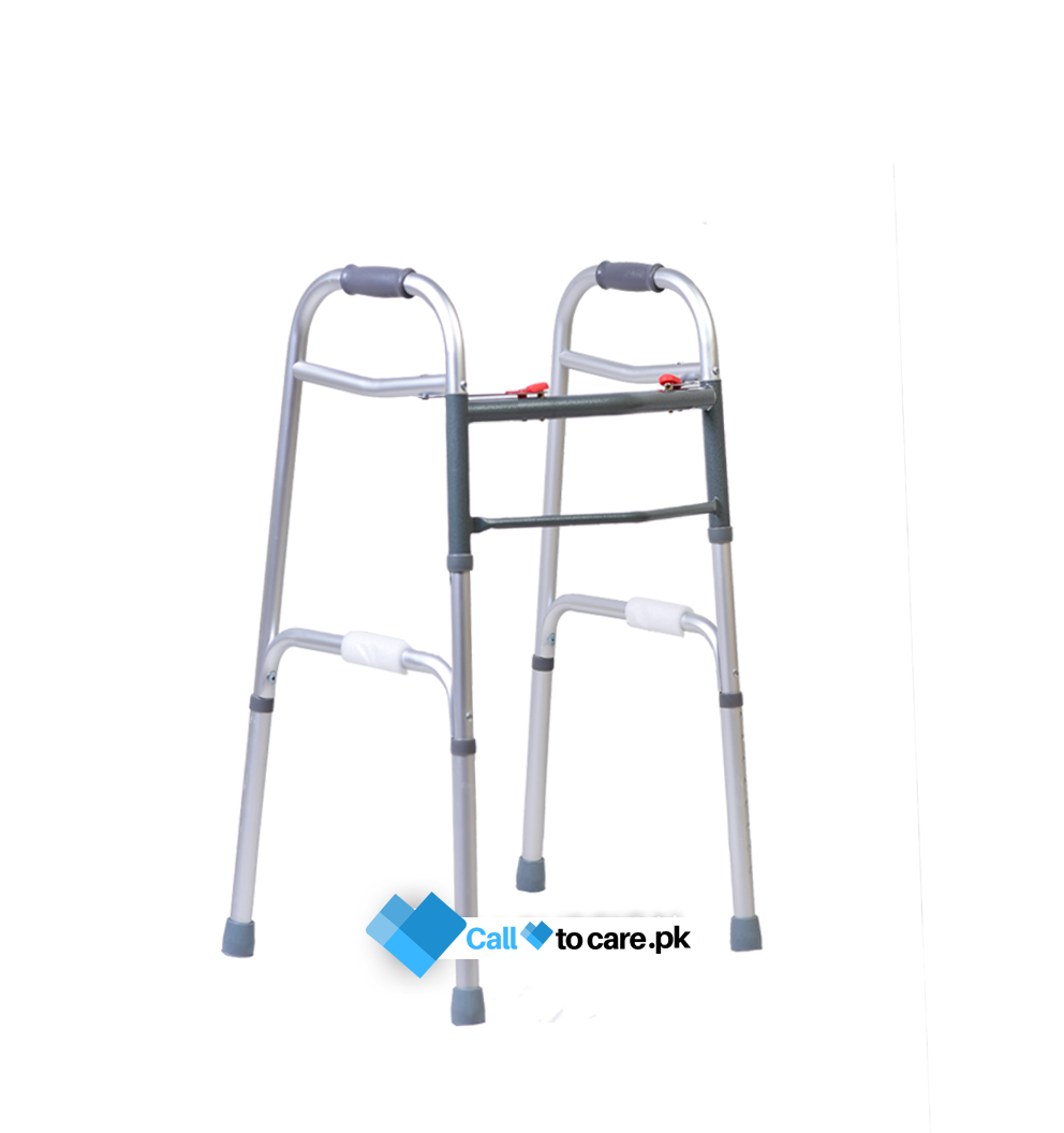 Walker for patient | Walker for heavy patients foldable | Foldable walker double pin lock