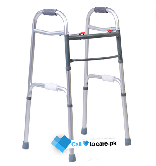 Walker for patient | Walker for heavy patients foldable | Foldable walker double pin lock