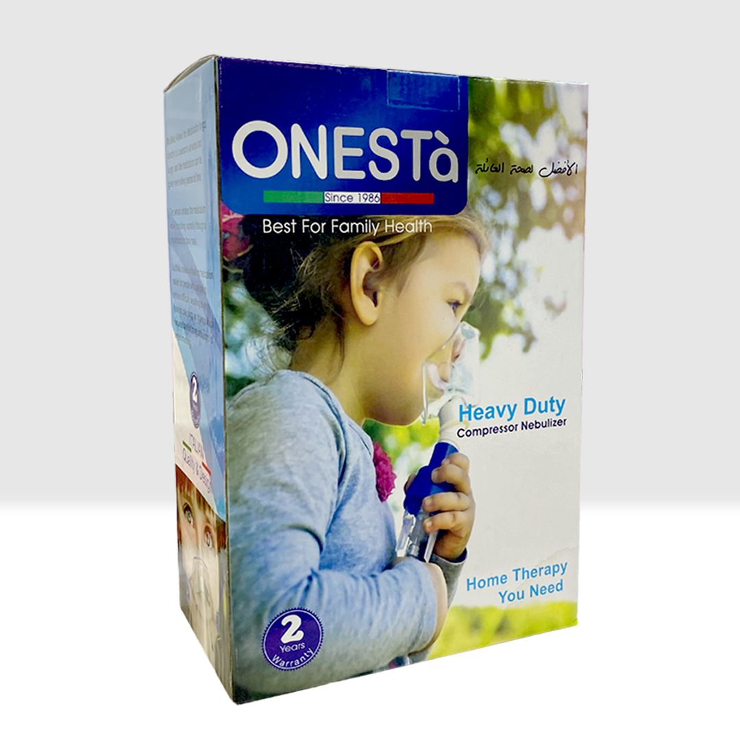 Onesta Nebulizer | Nebulize machine For Infant, Children And Adults With Nebulizer Mask |Compressor Nebulizer with adult and child mask