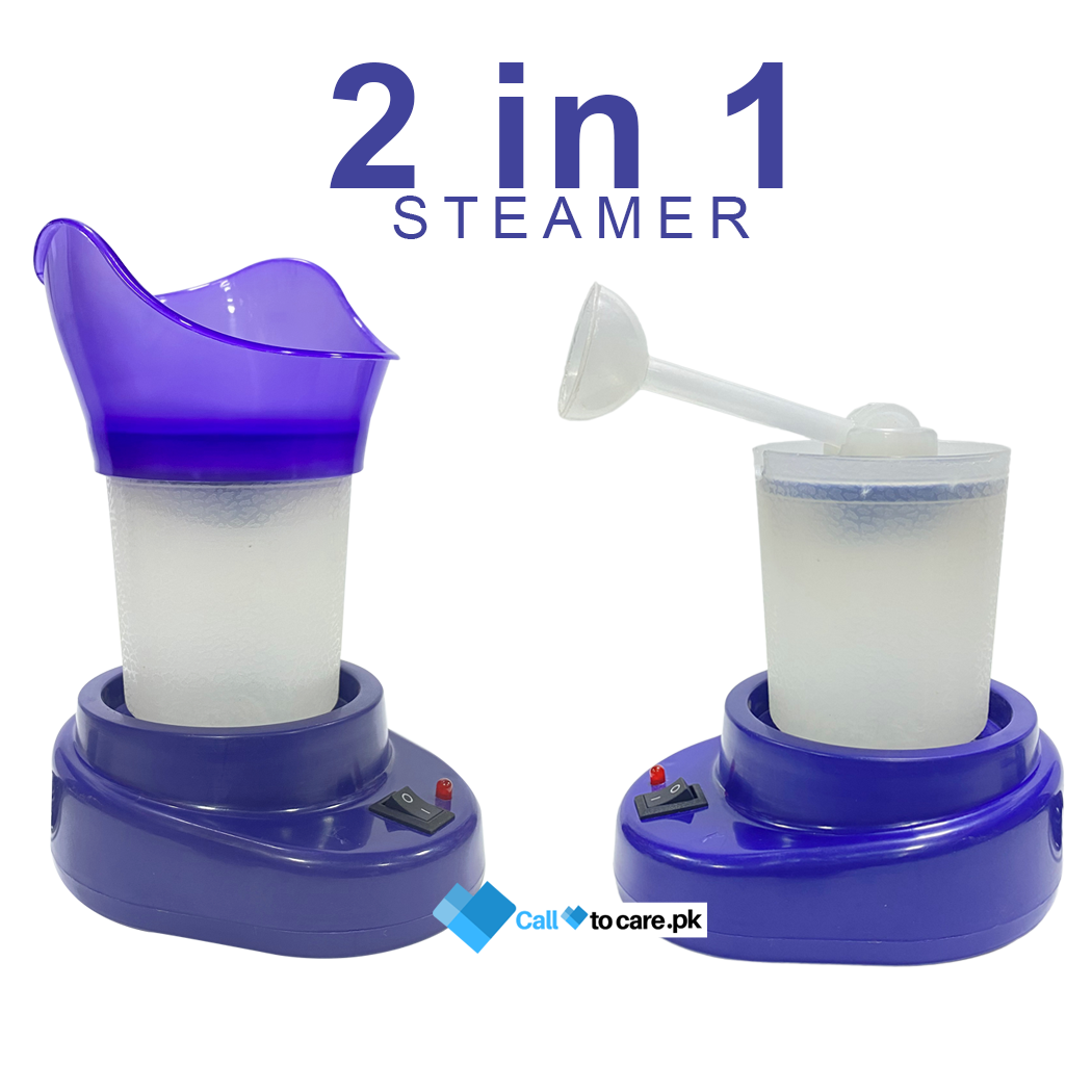 Steam Inhaler 2 in 1 | Portable Steamer for Nasal Blockage | Steamer for Facial |